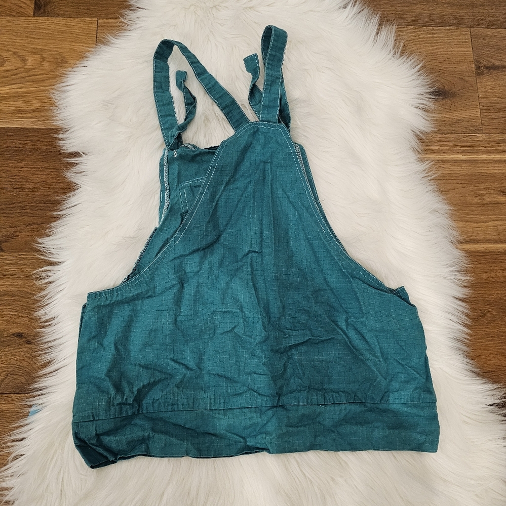 Vintage Teal Denim Overall Style Top - Picture 5 of 5